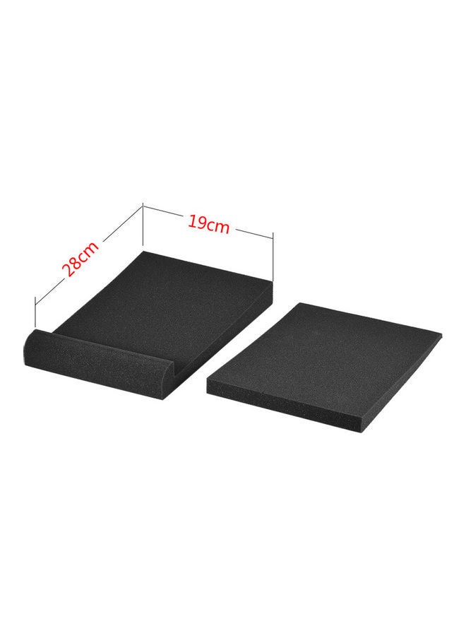 2 Sets/Pack Studio Monitor Speaker Isolation Acoustic Foam Pads Max 11 * 7.4 Inch Usable Area