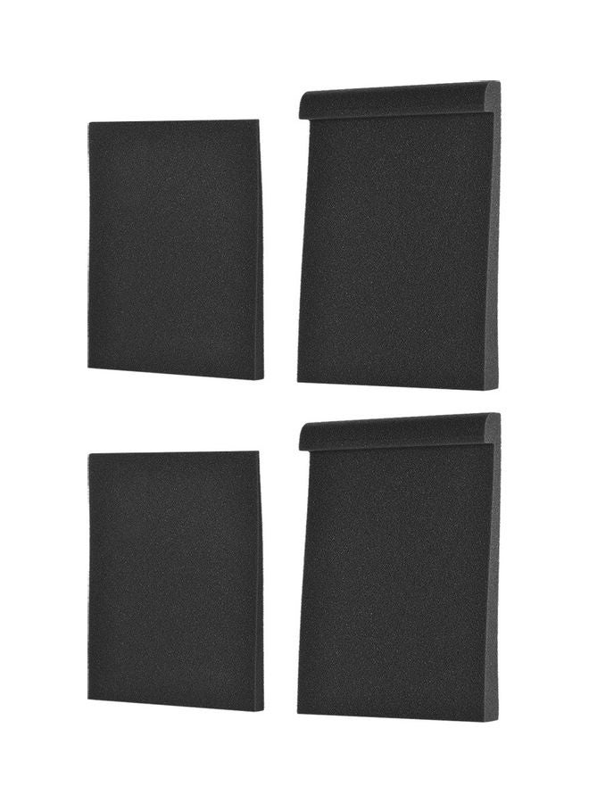 2 Sets/Pack Studio Monitor Speaker Isolation Acoustic Foam Pads Max 11 * 7.4 Inch Usable Area