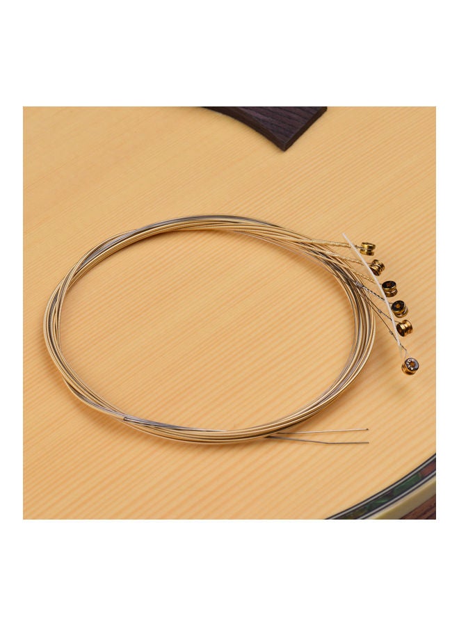 أليس طقم أوتار للجيتار الكهربائي AE537-SL مكون من أوتار سداسية أساسية مصنوعة من خليط معدني من الحديد البرونزي ل 22-24 عتبة. - Image 1