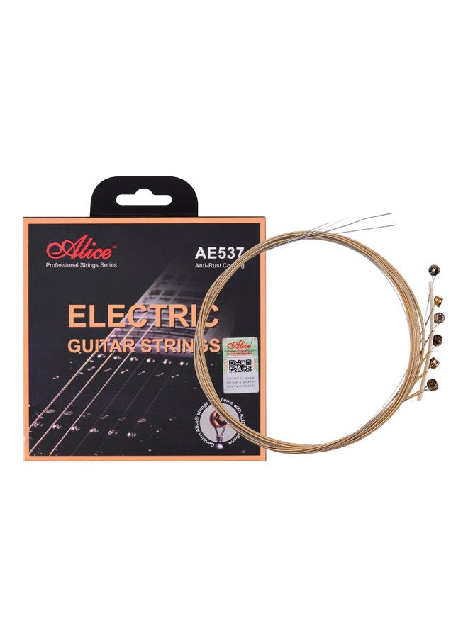 أليس طقم أوتار سداسية الشكل مصنوعة من خليط معدني من الحديد البرونزي للجيتار الكهربائي من 22 إلى 24 دستان - Image 4