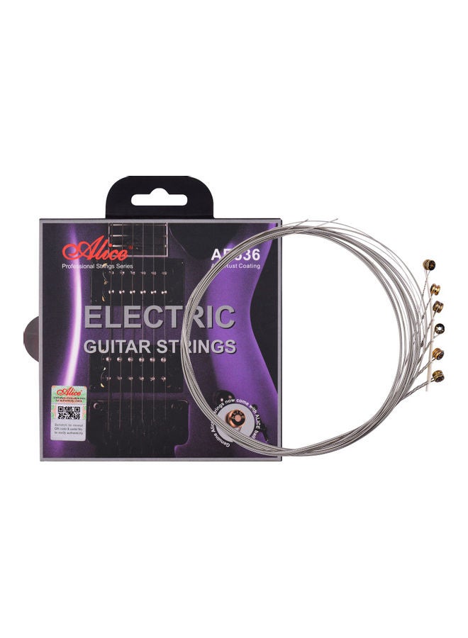 Electric Guitar Strings Hexagonal Core Iron Alloy Winding Set for 22-24 Frets AE536-XL