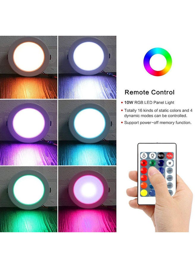 إضاءة LED مجوفة بقدرة 10 وات مع جهاز تحكم عن بعد بالأشعة تحت الحمراء أبيض 16x5x16Ø³Ù†ØªÙŠÙ…ØªØ± - Image 2