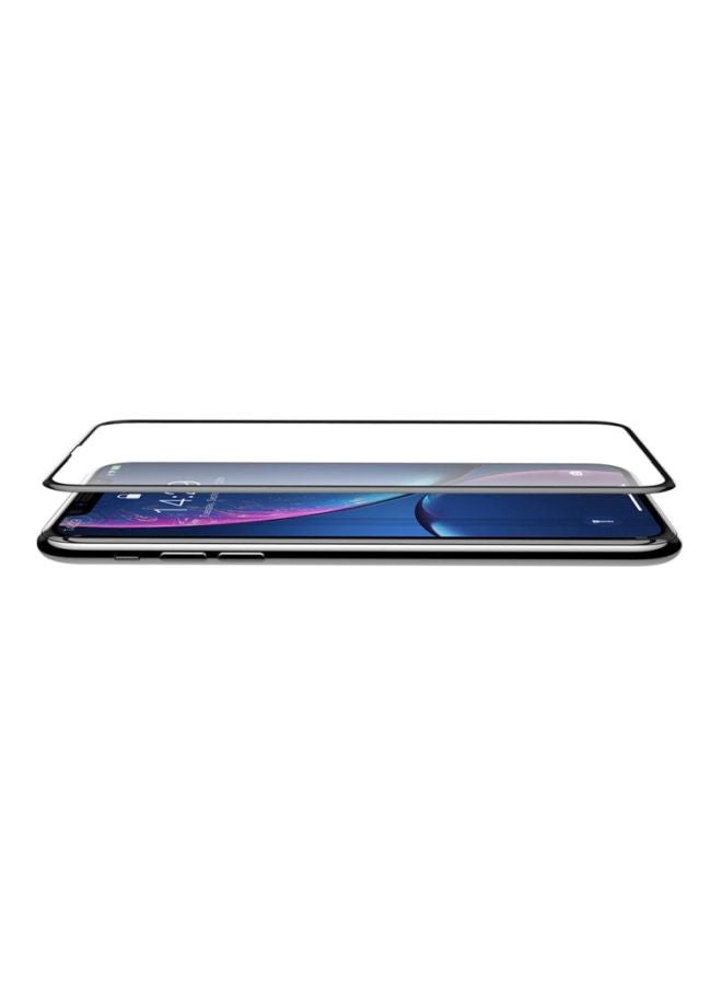Yopah 9D Full Cover Curved Edge Premium HD Glass Screen Protector For Apple iPhone XR - Black Black/Clear - Image 2