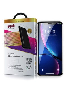 yopah Yopah 9D Full Cover Curved Edge Premium HD Glass Screen Protector For Apple iPhone XR - Black Black/Clear  - Image 4