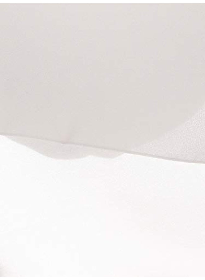 شادو حجاب سادة من الشيفون رمادي فاتح - Image 3