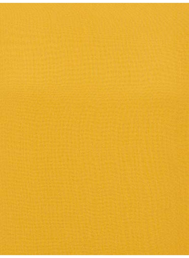 شادو شايله حجاب سادة من الشيفون أصفر - Image 3