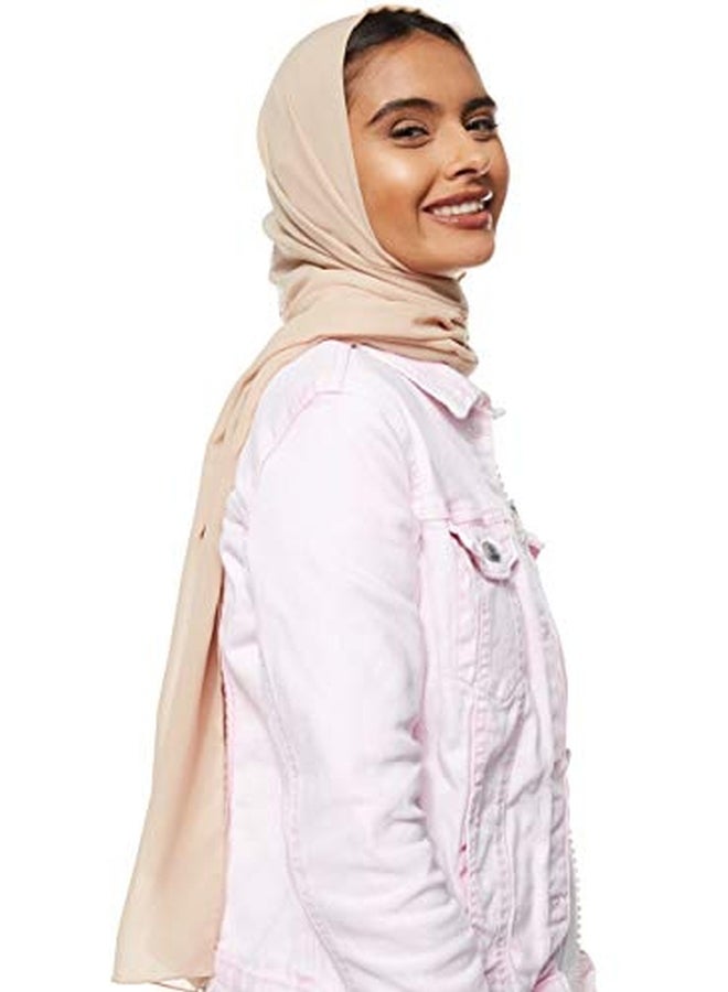 Shadow Solid Chiffon Hijab Shailah Pale - Image 4