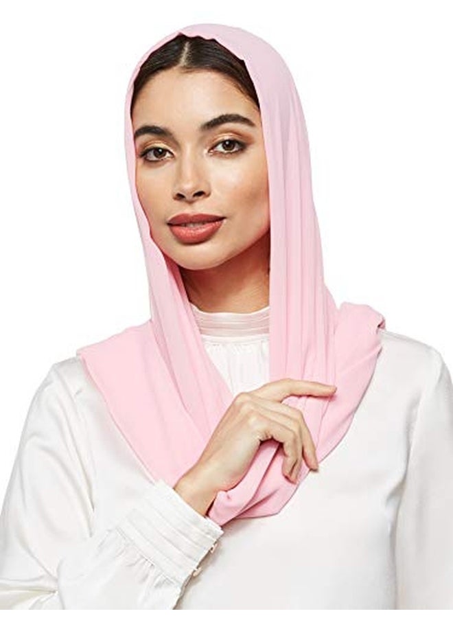 شادو - حجاب سادة من الشيفون بيبي بينك - Image 1