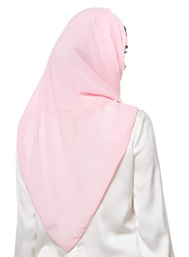 شادو - حجاب سادة من الشيفون بيبي بينك - Image 1