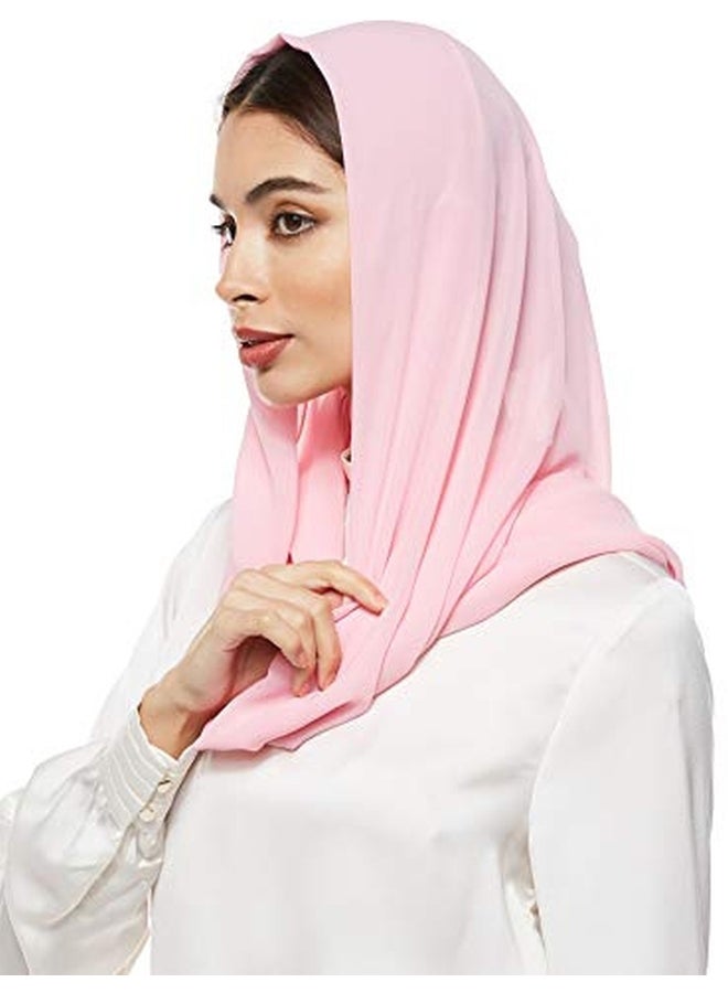 شادو - حجاب سادة من الشيفون بيبي بينك - Image 1