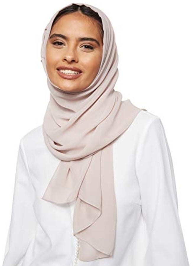 Shadow Solid Chiffon Hijab Shailah Gainsboro - Image 1
