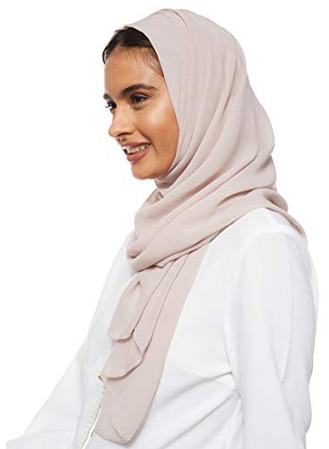 Shadow Solid Chiffon Hijab Shailah Gainsboro - Image 4