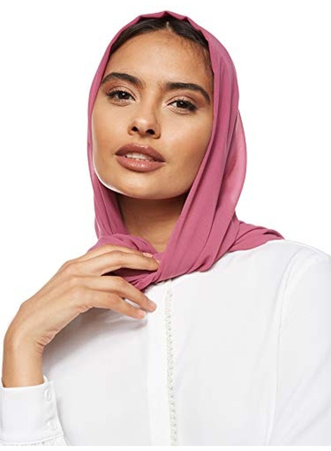 Shadow Solid Chiffon Hijab Shailah Plum - Image 1