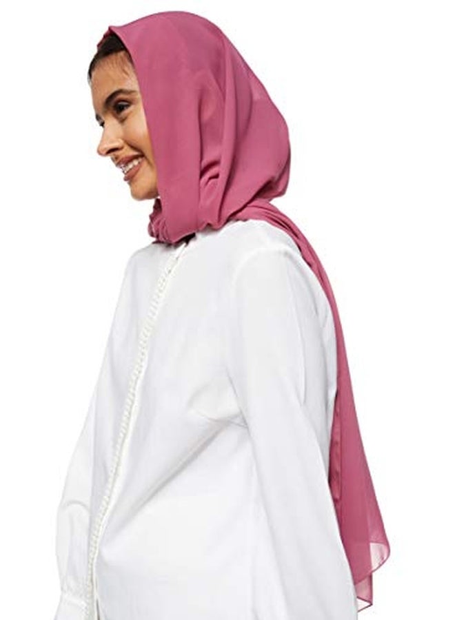 Shadow Solid Chiffon Hijab Shailah Plum - Image 4