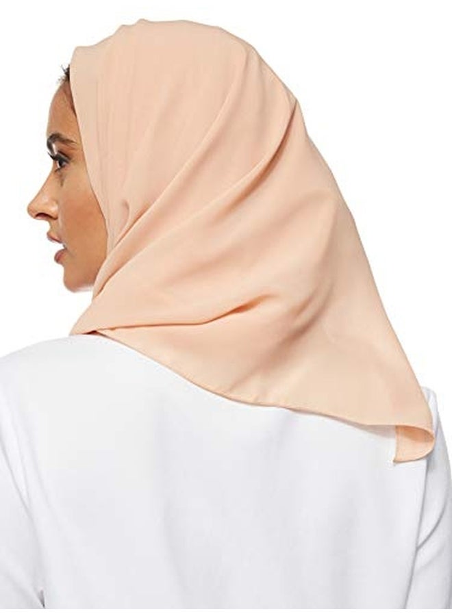 شادو حجاب سادة من الشيفون بيج - Image 2