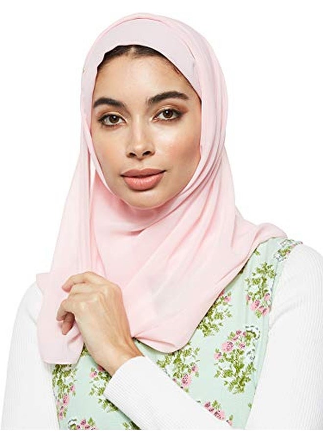 Shadow Solid Chiffon Hijab Shailah Misty Rose  - Image 1
