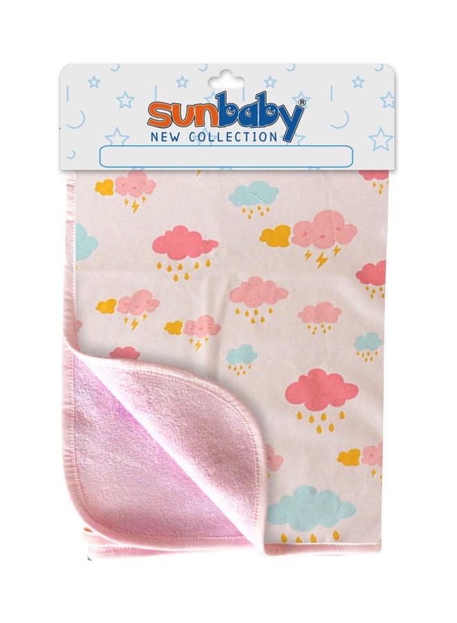 صن بيبي بساط تغيير الحفاظات قابل لإعادة الاستخدام بطبعة سحابة - Image 2