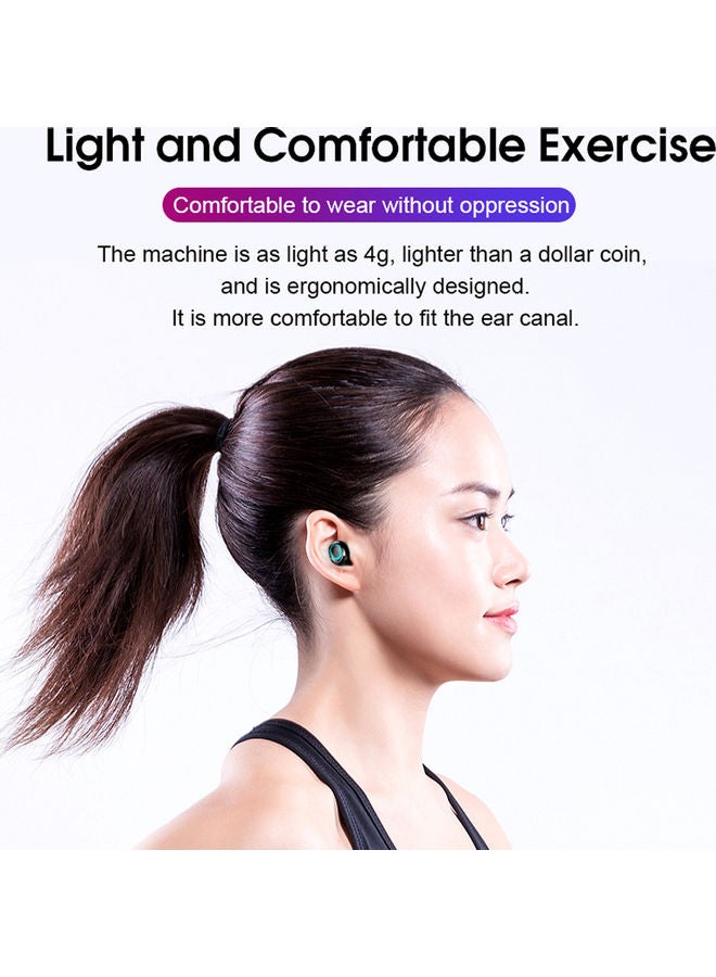 Generic - S11 Bluetooth 5.0 TWS Earbuds True Wireless Headphones with Dual Mic In-ear Music Earphones Twins Sports Headset Charging Box Support Wireless Charging Battery Digital Display Touch Control White - Image 1