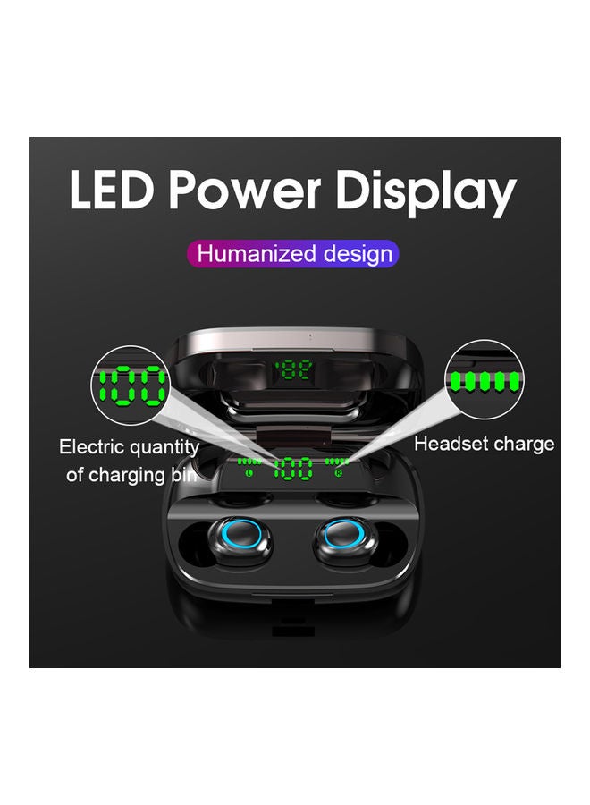 Generic - S11 Bluetooth 5.0 TWS Earbuds True Wireless Headphones with Dual Mic In-ear Music Earphones Twins Sports Headset Charging Box Support Wireless Charging Battery Digital Display Touch Control White - Image 1