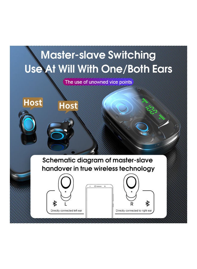 Generic - S11 Bluetooth 5.0 TWS Earbuds True Wireless Headphones with Dual Mic In-ear Music Earphones Twins Sports Headset Charging Box Support Wireless Charging Battery Digital Display Touch Control White - Image 1
