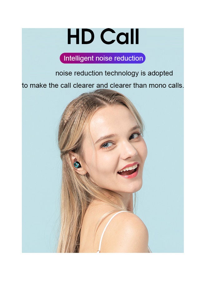 Generic - S11 Bluetooth 5.0 TWS Earbuds True Wireless Headphones with Dual Mic In-ear Music Earphones Twins Sports Headset Charging Box Support Wireless Charging Battery Digital Display Touch Control Black/green - Image 1