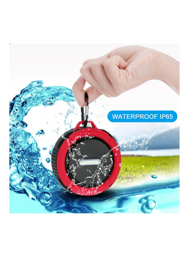 Outdoor Waterproof Wireless Portable BT Speaker with Enhanced 3D Stereo Bass Sound, 10-Hour Playtime, Built-in Mic, TF Card Slot, for Sports, Pool, Beach, Hiking, Camping Green - Image 4