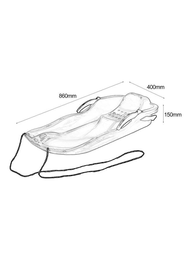 Snow Grass Sand Board With Rope 86x40x15cm - Image 3