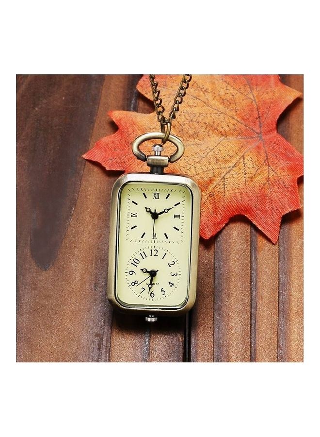 YASH - Retro Style Dual Time Zone Quartz Pocket Watch - Image 1