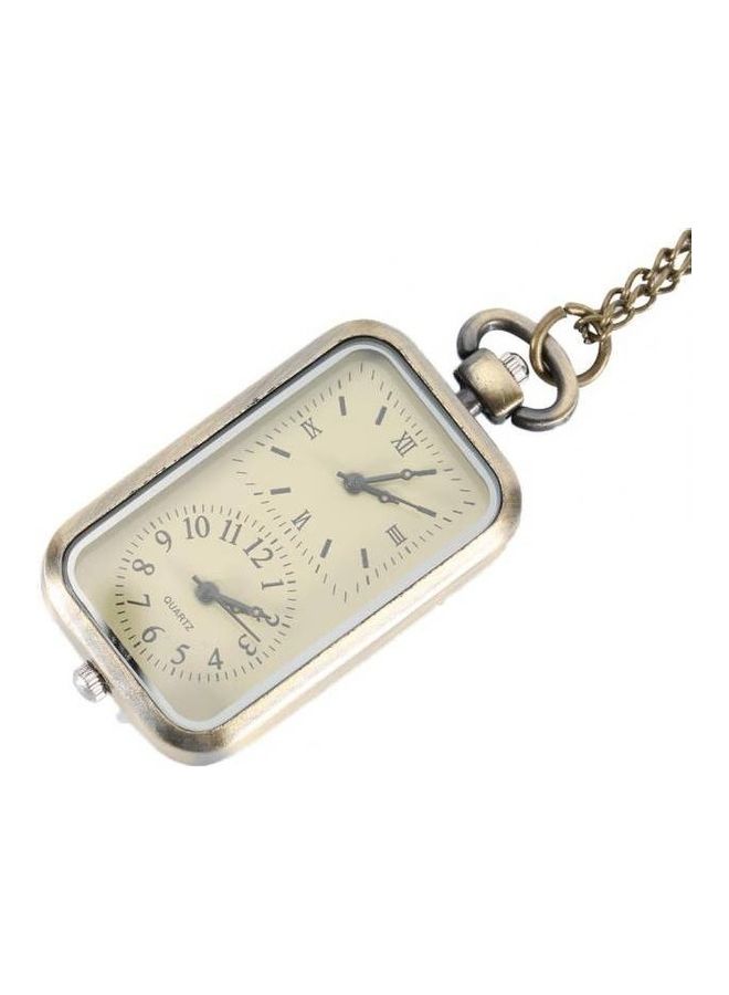 YASH - Retro Style Dual Time Zone Quartz Pocket Watch - Image 1