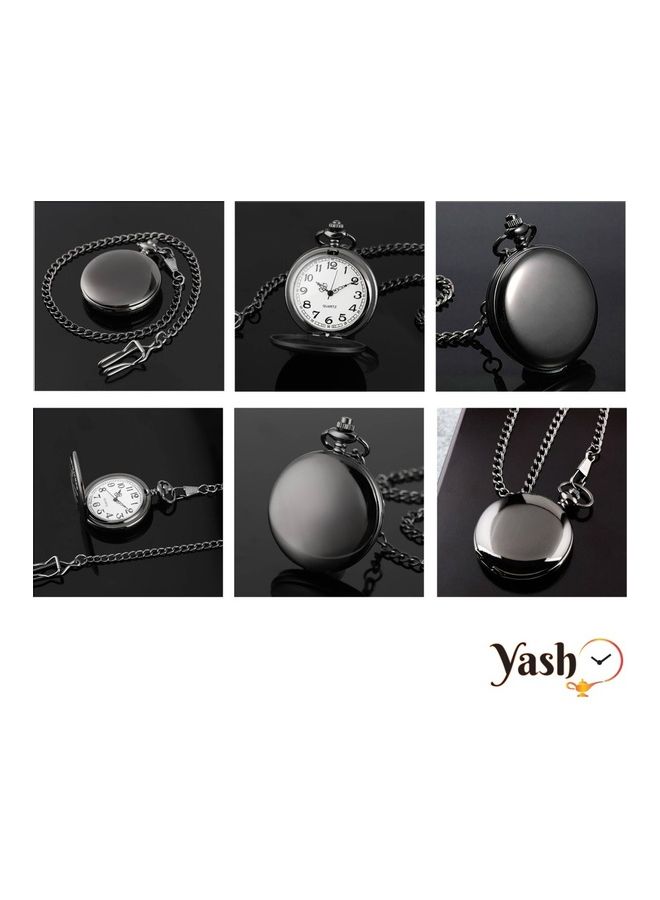 YASH - Yash Retro Time Back Quartz Pocket Watch - Image 1