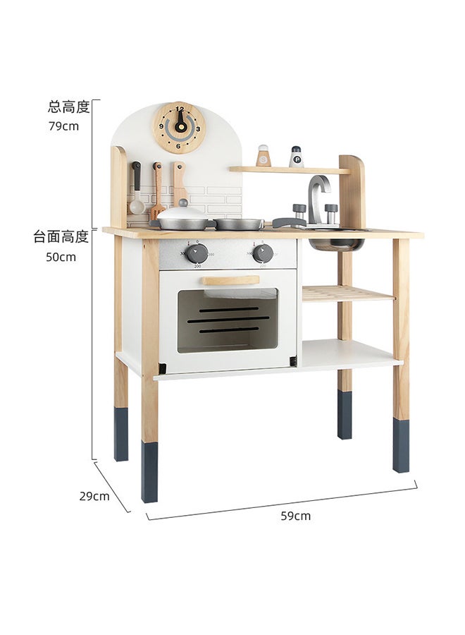 Wooden Pretend Kitchen Play Set  - Image 2
