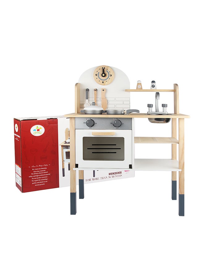 Wooden Pretend Kitchen Play Set  - Image 4