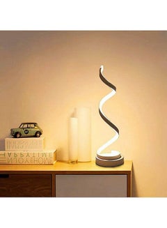 Spiral LED Table Lamp White-12w-warm White one size centimeter