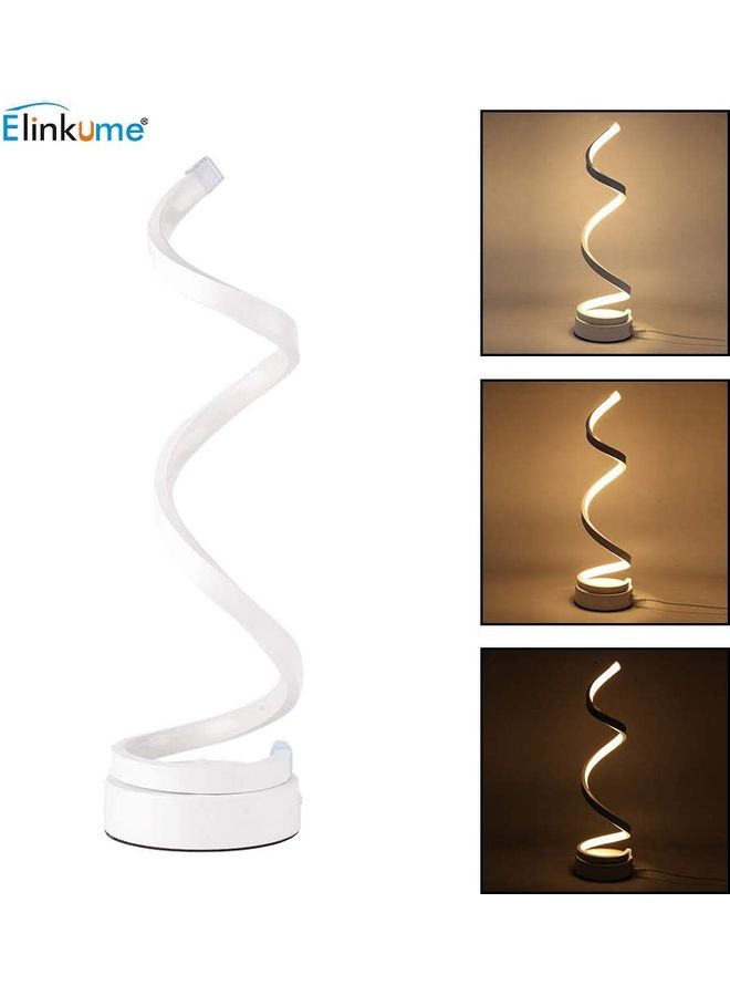 XiuWoo - Spiral LED Table Lamp White-12w-warm White one size centimeter - Image 1