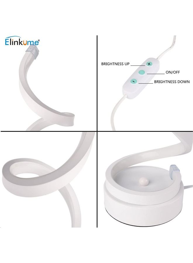 XiuWoo - Spiral LED Table Lamp White-12w-warm White one size centimeter - Image 1