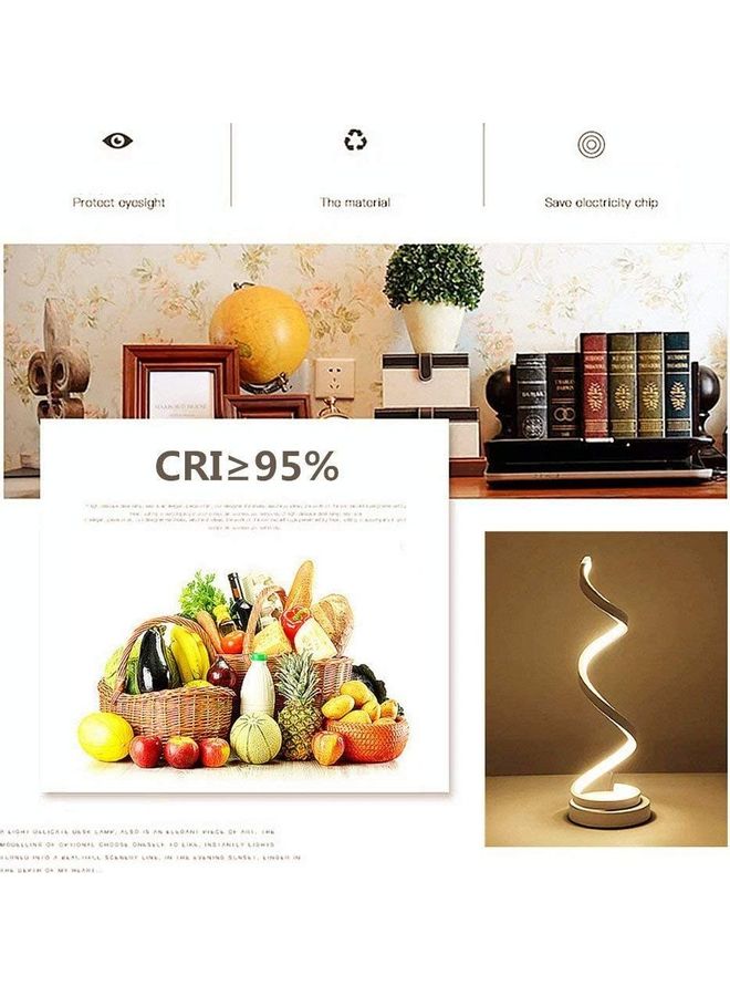 XiuWoo - Spiral LED Table Lamp White-12w-warm White one size centimeter - Image 1
