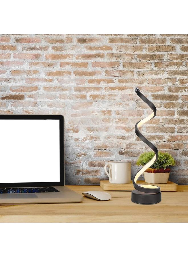 XiuWoo Spiral LED Table Lamp Black one size centimeter - Image 5