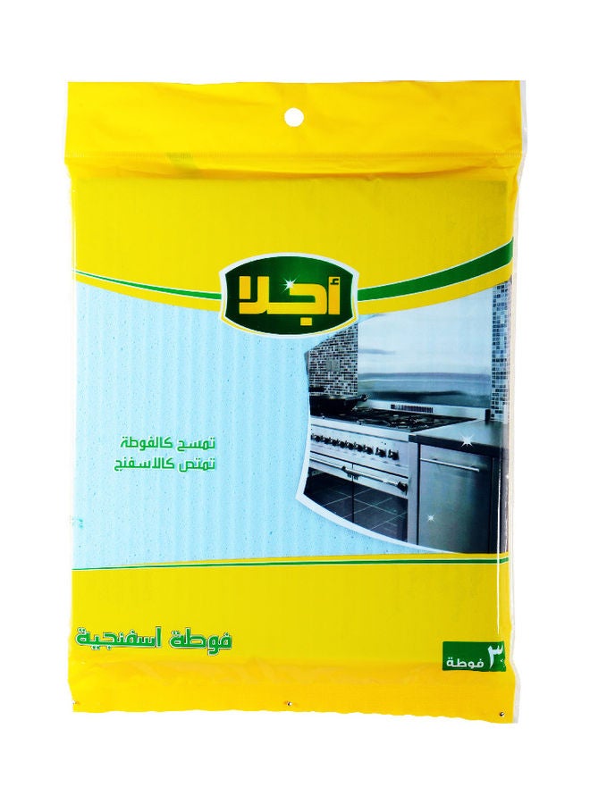 جواد قماش إسفنجي - 3 قطع أزرق 10x10سم 