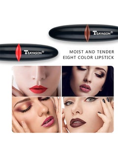 TEAYASON 4-Piece Matte Waterproof Lipstick Set Multicolour  - Image 3