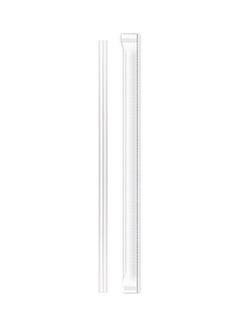JAWAD Wrapped Straight Straw-Clear Polypropylene - 250 Pieces Transparent 7.7x203mm 