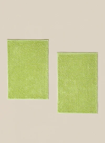 Noon East Bath Mat - 40X60 Cm-Lightgreen Color - Bathroom Mat Soft And Cushion 2 - Piece Light Green 40 x 60cm