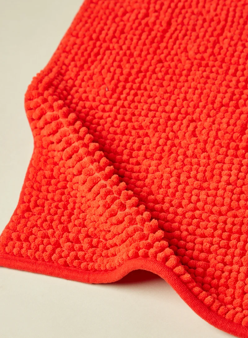 Noon East Bath Mat -  Bathroom Mat Soft And Cushion 2 Piece - Red 40 x 60cm