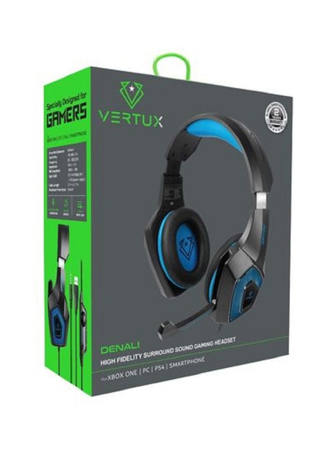 فيرتوكس دينالي سماعة رأس تغطي الأذن للألعاب مزودة بميكروفون مناسبة لأجهزة بلايستيشن 4/ بلايستيشن 5/ إكس بوكس ون/ إكس بوكس سيريس إكس/ نينتندو سويتش/ جهاز الكمبيوتر - Image 2