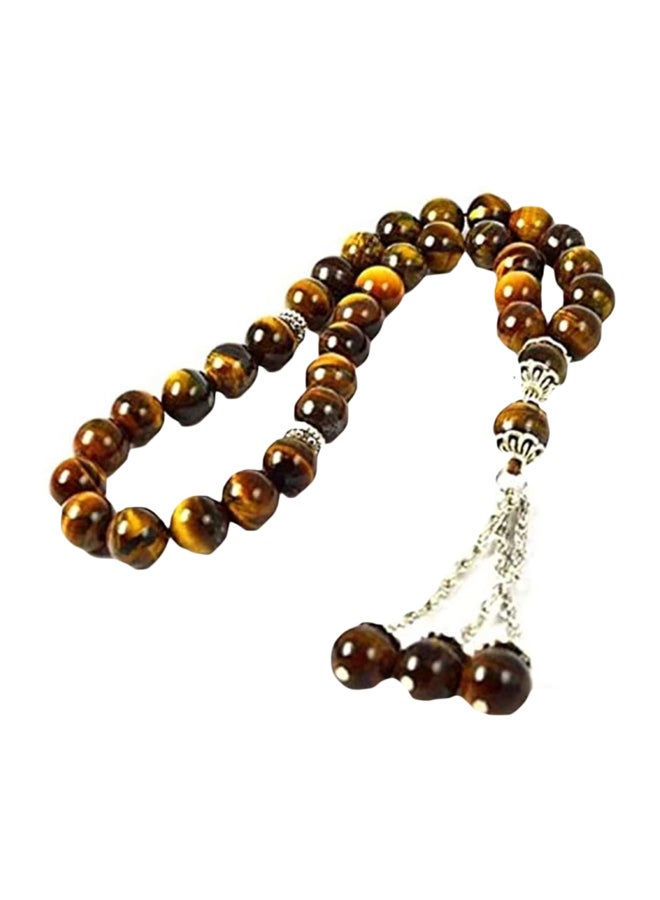 Generic - Natural Tiger Eye Stone Beads Tasbih - Image 1