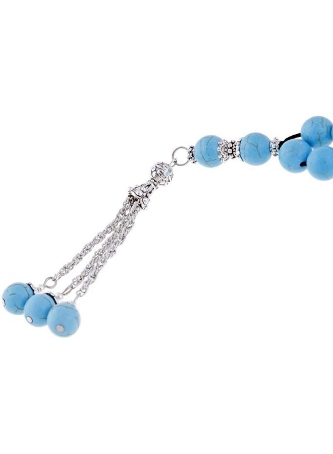 Natural Turquoise Stone Beads Tasbih  - Image 3