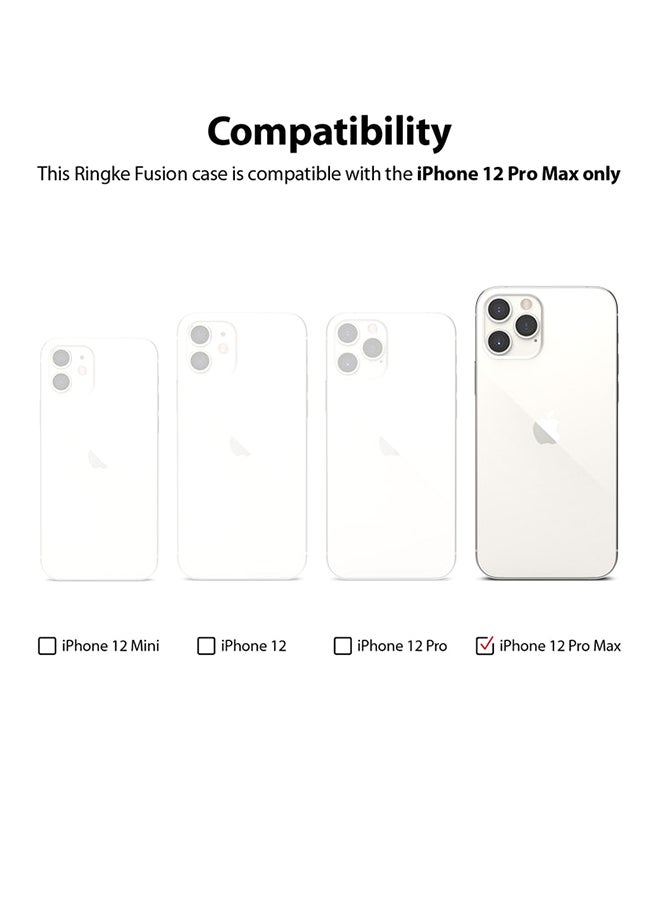 Ringke Protective Case Cover For Apple iPhone 12 Pro Max Smoke Black - Image 2