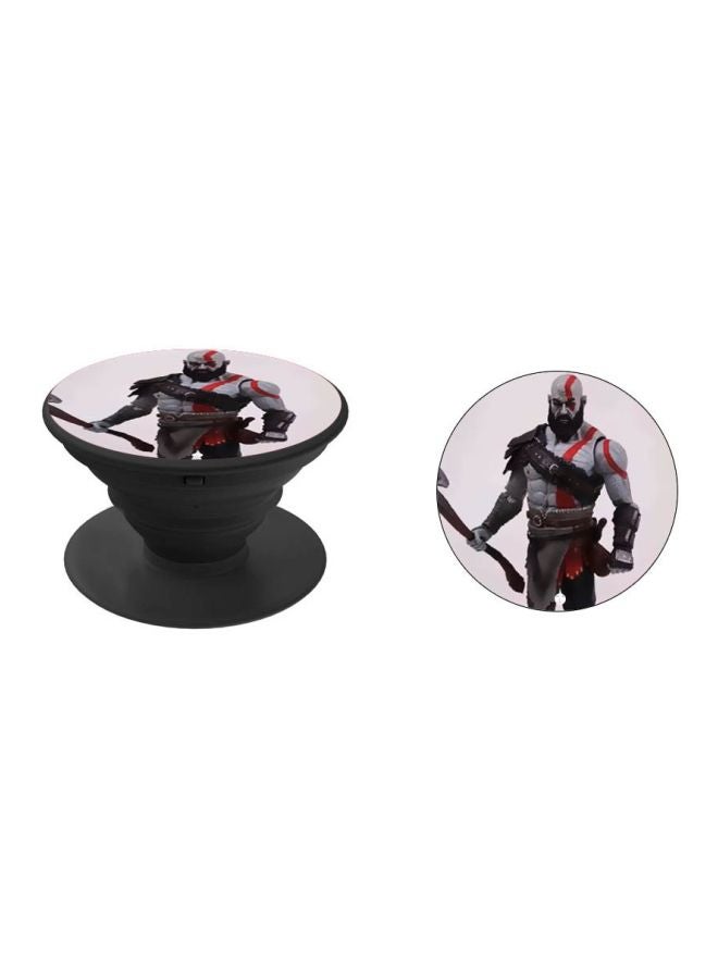 BP Printed Pop Socket Phone Holder Grey/Red/Black - Image 2