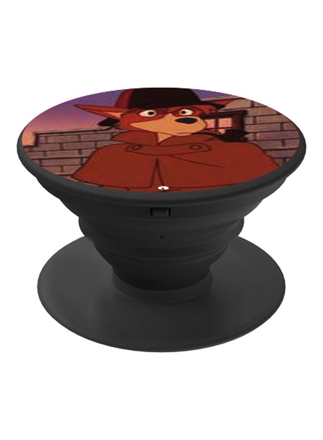 BP Printed Pop Socket Phone Holder Brown/Red/Black - Image 1