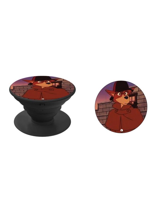 BP Printed Pop Socket Phone Holder Brown/Red/Black - Image 2