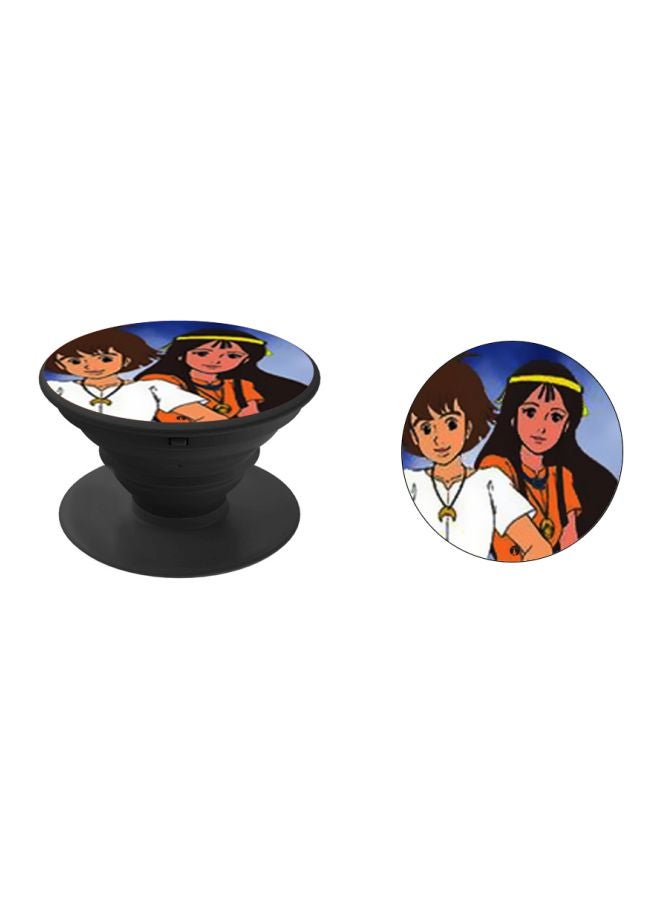 BP Printed Pop Socket Phone Holder Orange/White/Blue - Image 2